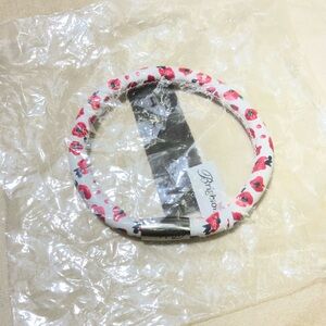 Brighton Poppy Floral Woodstock Bracelet in Red and White